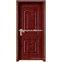 Porta de madeira interior aço JKD-1193(M) para sala de residência e escritório